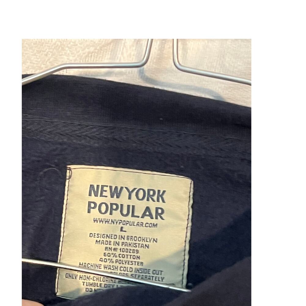New York Popular California Blue Crewneck Sweat Men Large - Picture 3 of 3